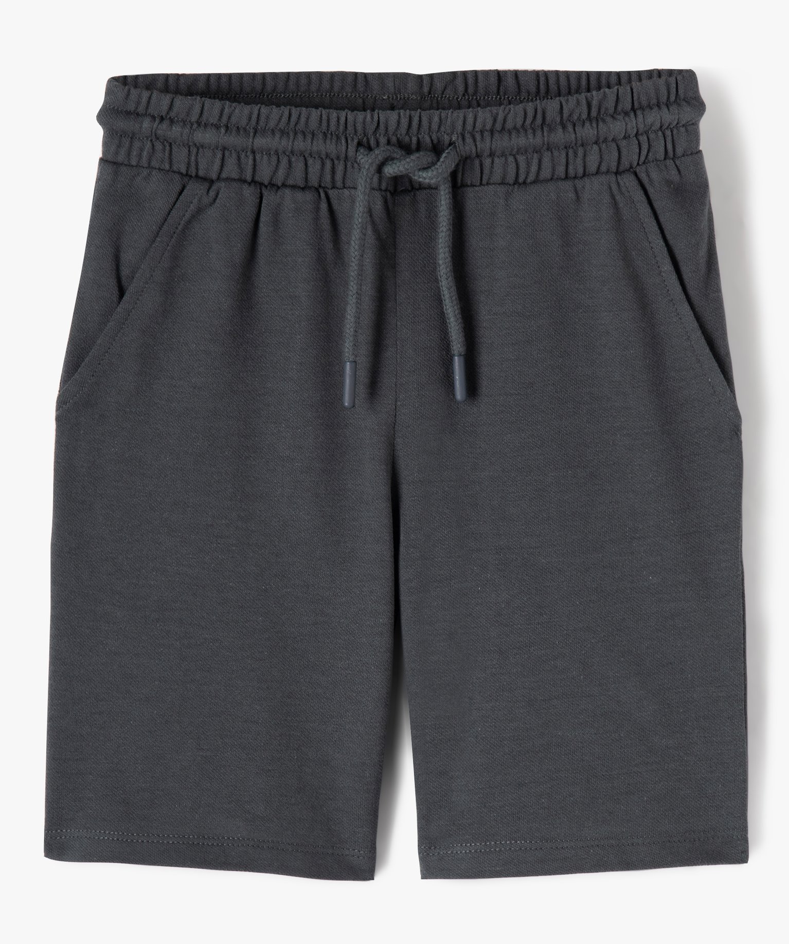Bermuda en maille avec taille ajustable Garçon marron | GEMO