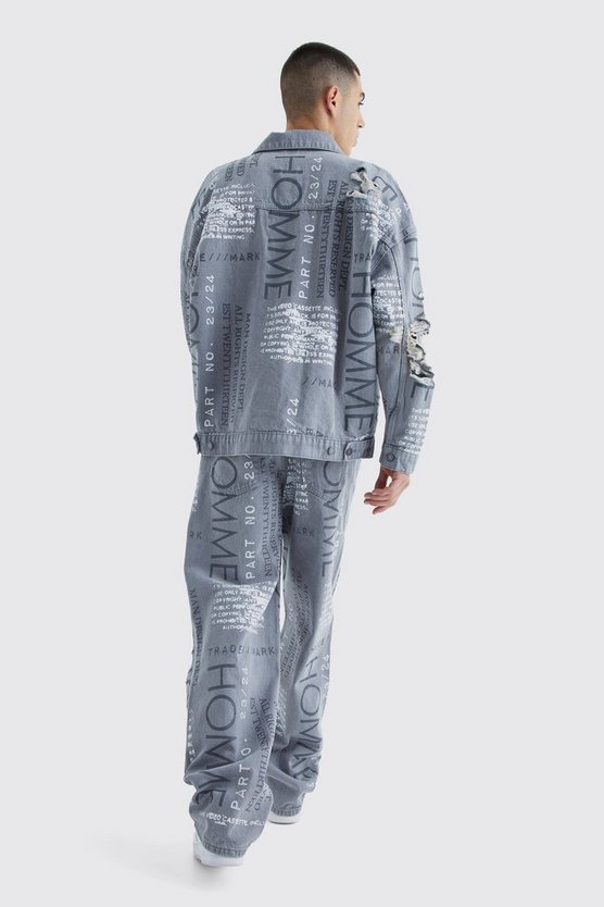 Lockere zerrissene Jeans