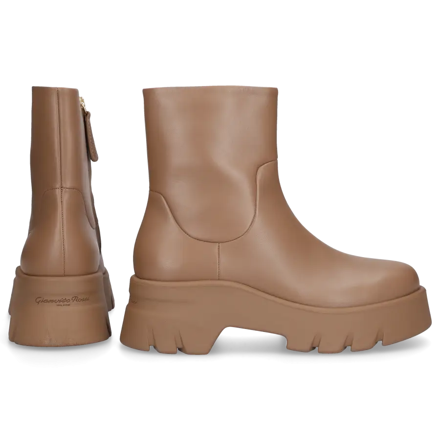 Gianvito Rossi - Klassische Stiefeletten MONTEY Nappaleder - beige