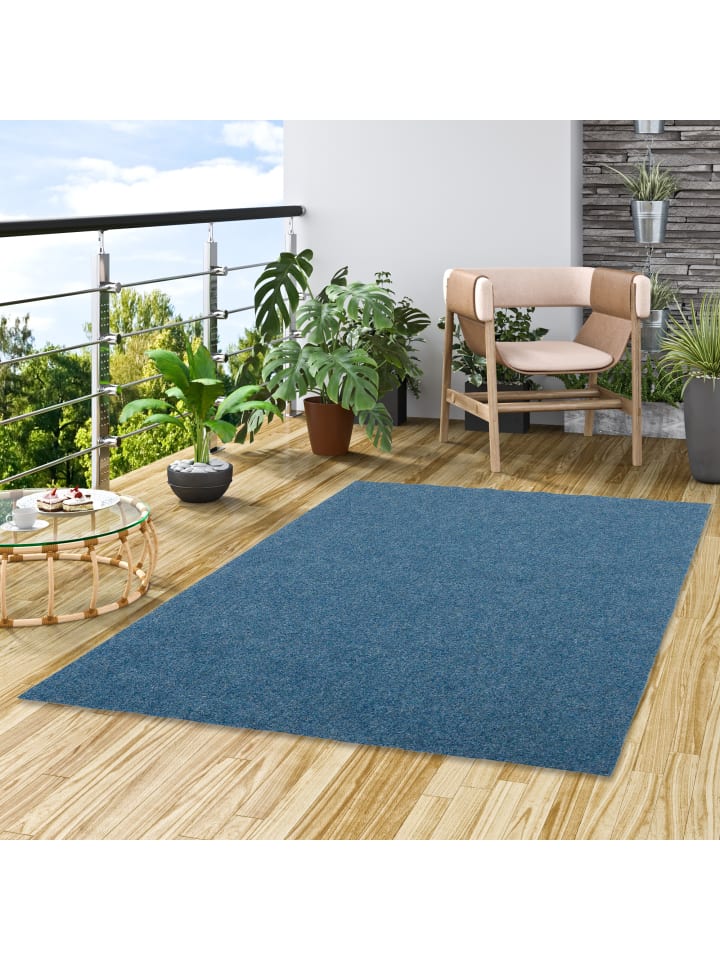 Snapstyle Kunstrasen Rasenteppich mit Noppen Kingston in Blau günstig kaufen