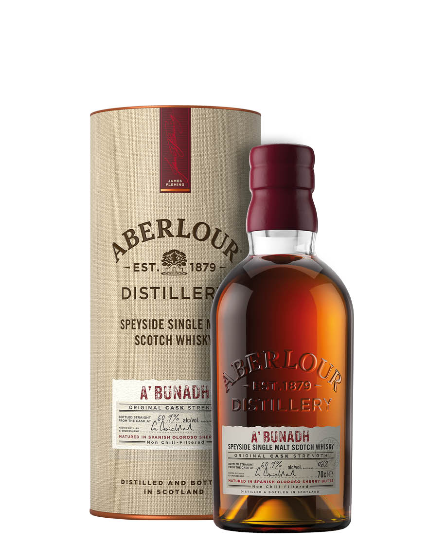 Highland Single Malt Scotch Whisky A'bunadh Aberlour 0,7 ℓ, En Étui