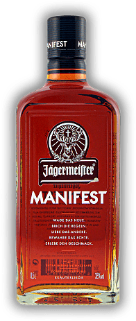 Jägermeister Manifest 0,5 Liter Jägermeister Manifest 0,5 Liter  0,5	 Liter - Vol 38%