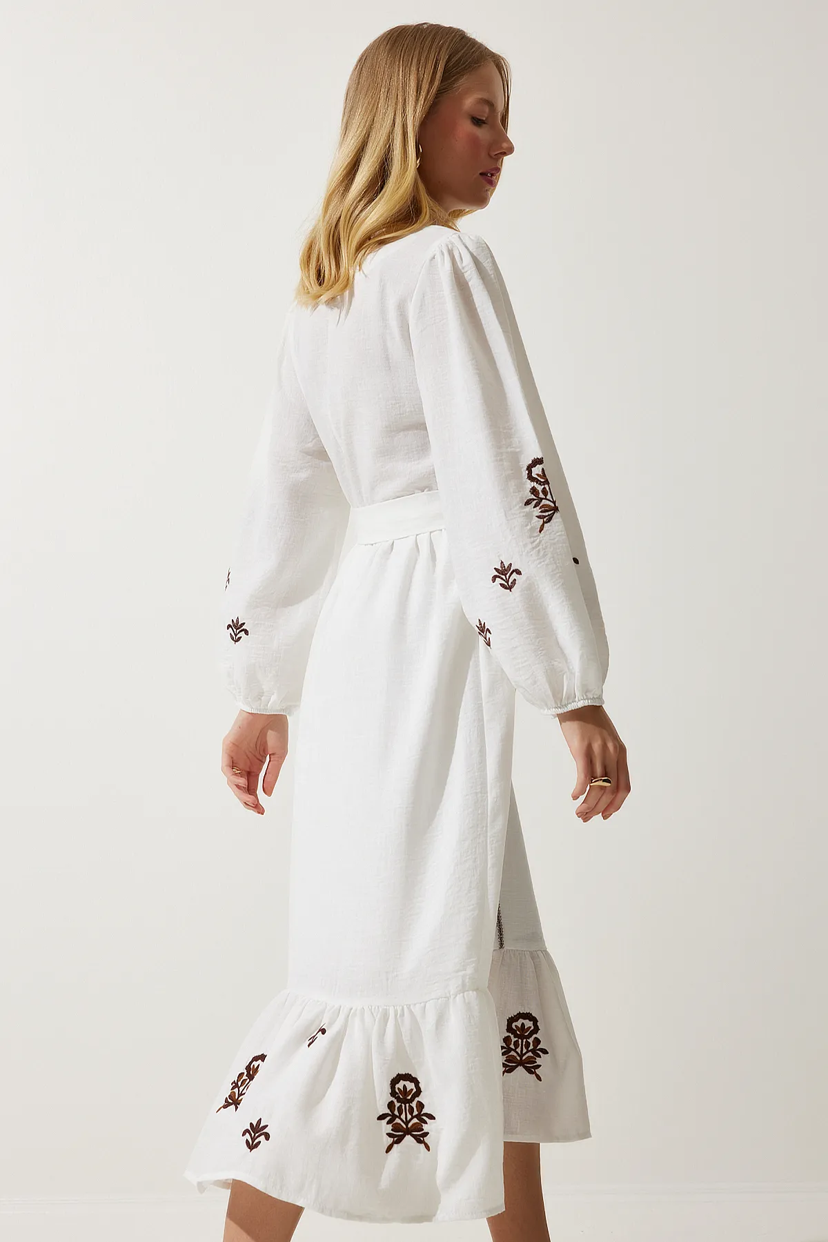 Happiness İstanbul  Kleid - Ecru - A-Linie