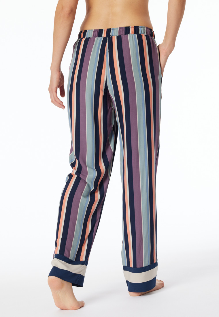 Hose lang Webware Streifen multicolor - Mix+Relax