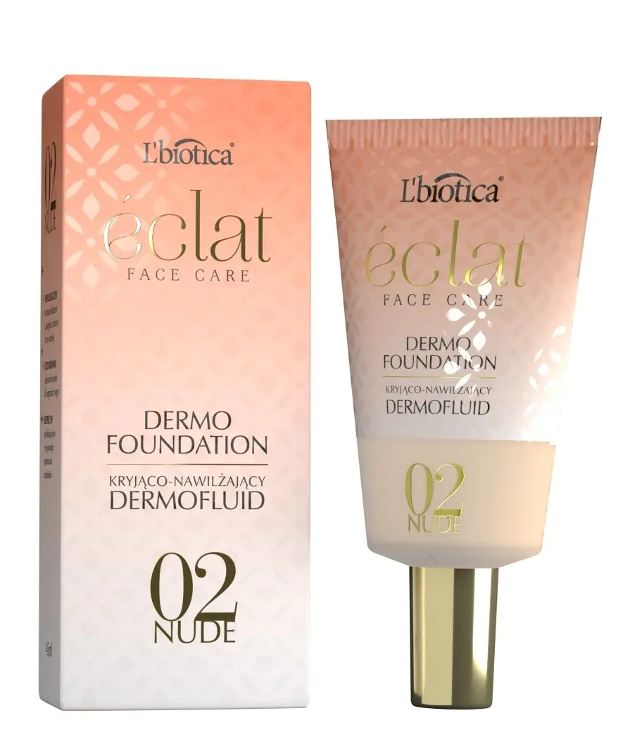 L'biotica Eclat Dermofluid dengiamasis ir drėkinamasis kremas, 02 Nude