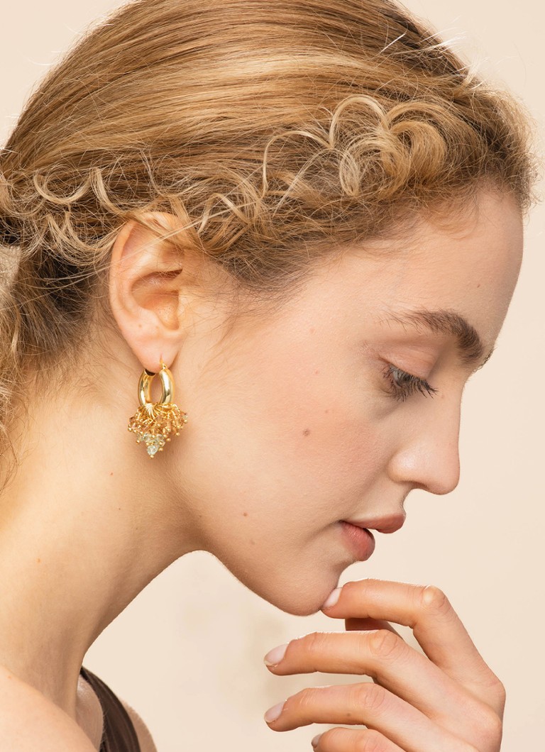 ANNELE I Love You Matcha earrings gilded