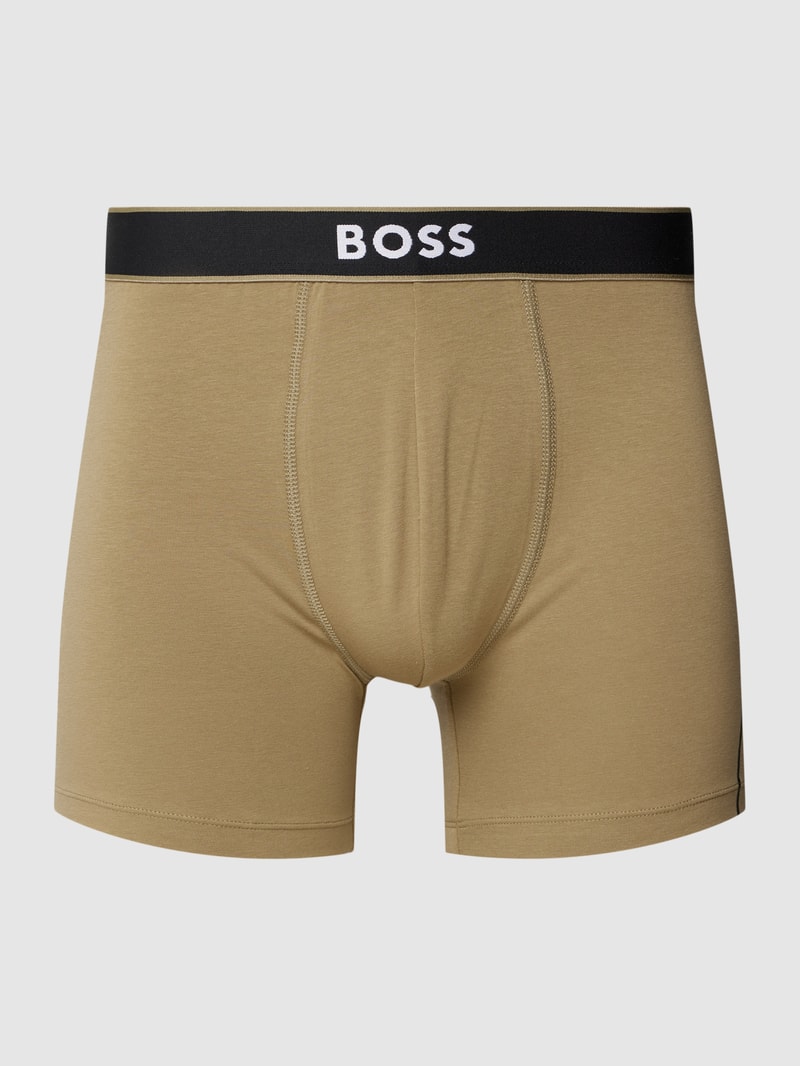 Trunks mit Label-Print in olivgrün