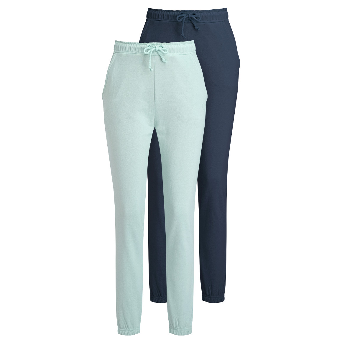 2 Damen Jogginghosen mit Herz-Stickerei