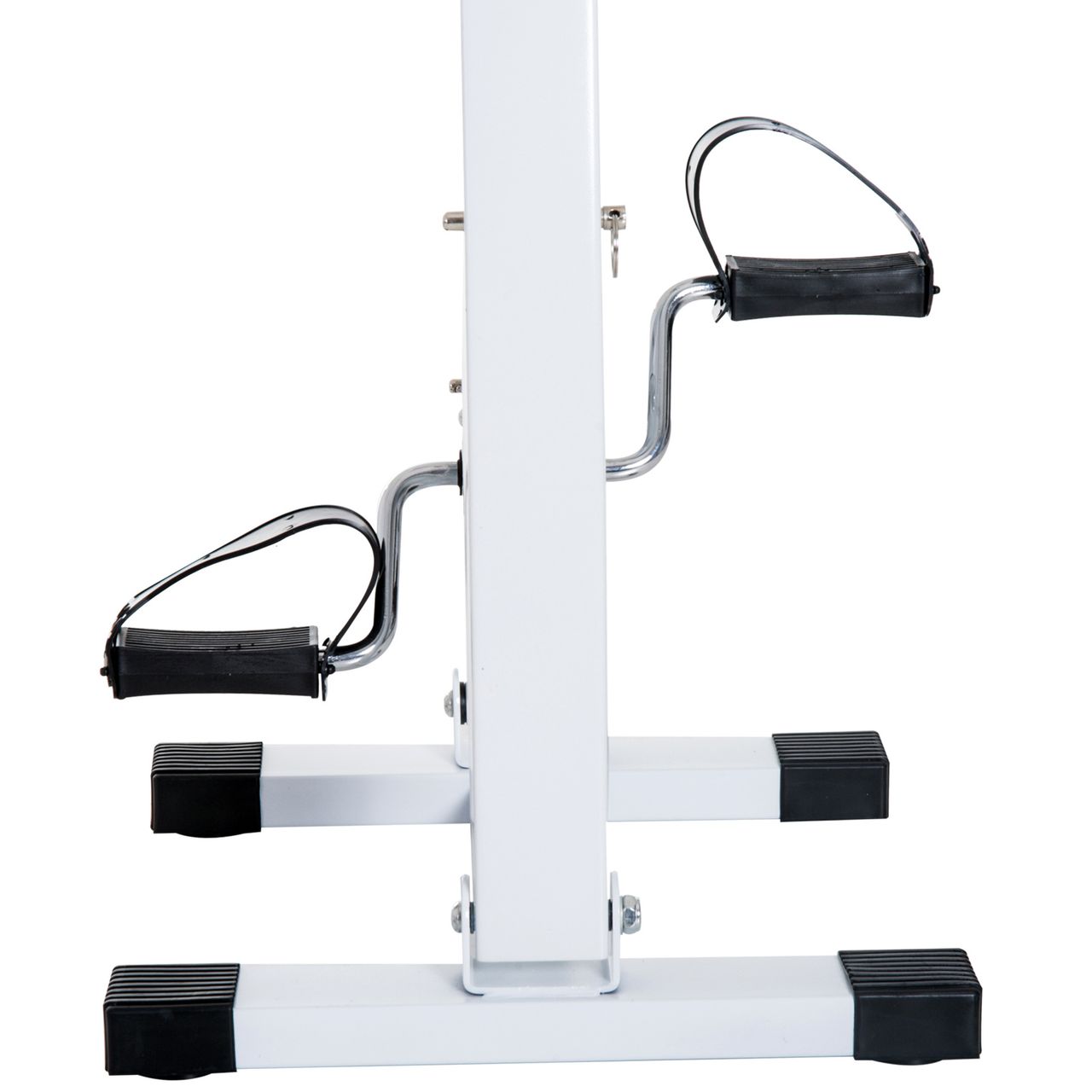 Outsunny HOMCOM Heimtrainer für Senioren Bewegungstrainer Pedaltrainer Stahl Weiß