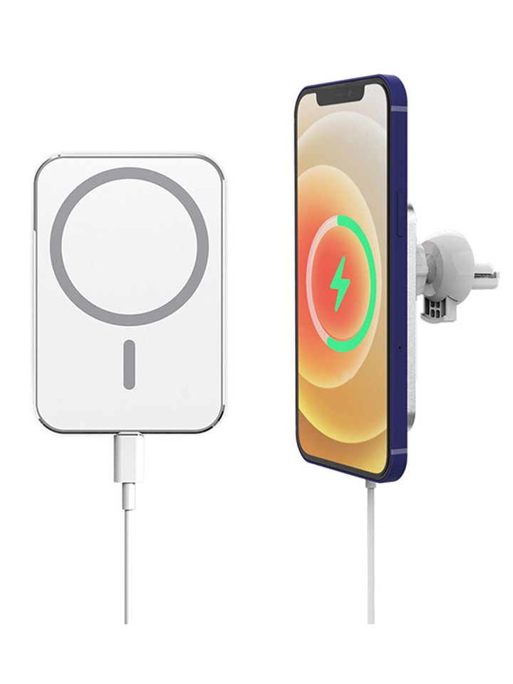 SmartCase Magnetische Kfz-Smartphone-Halterung mit Schnellladegerät in Weiß günstig kaufen onesize