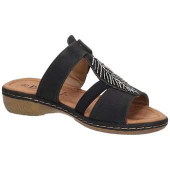 Puccetti Pantolette in schwarz