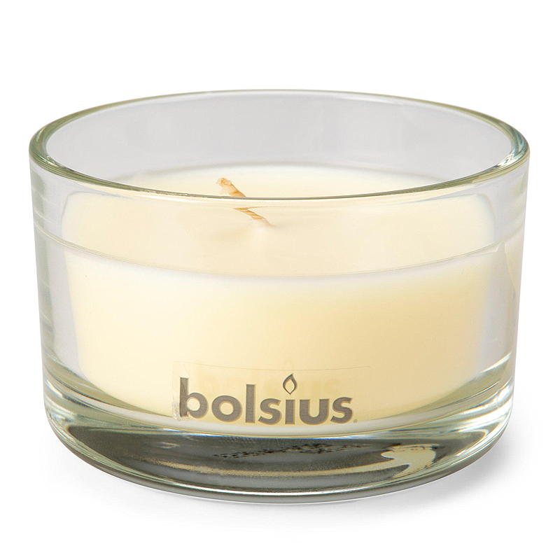 Bolsius Duftlys i glass 5x8 cm vanilla