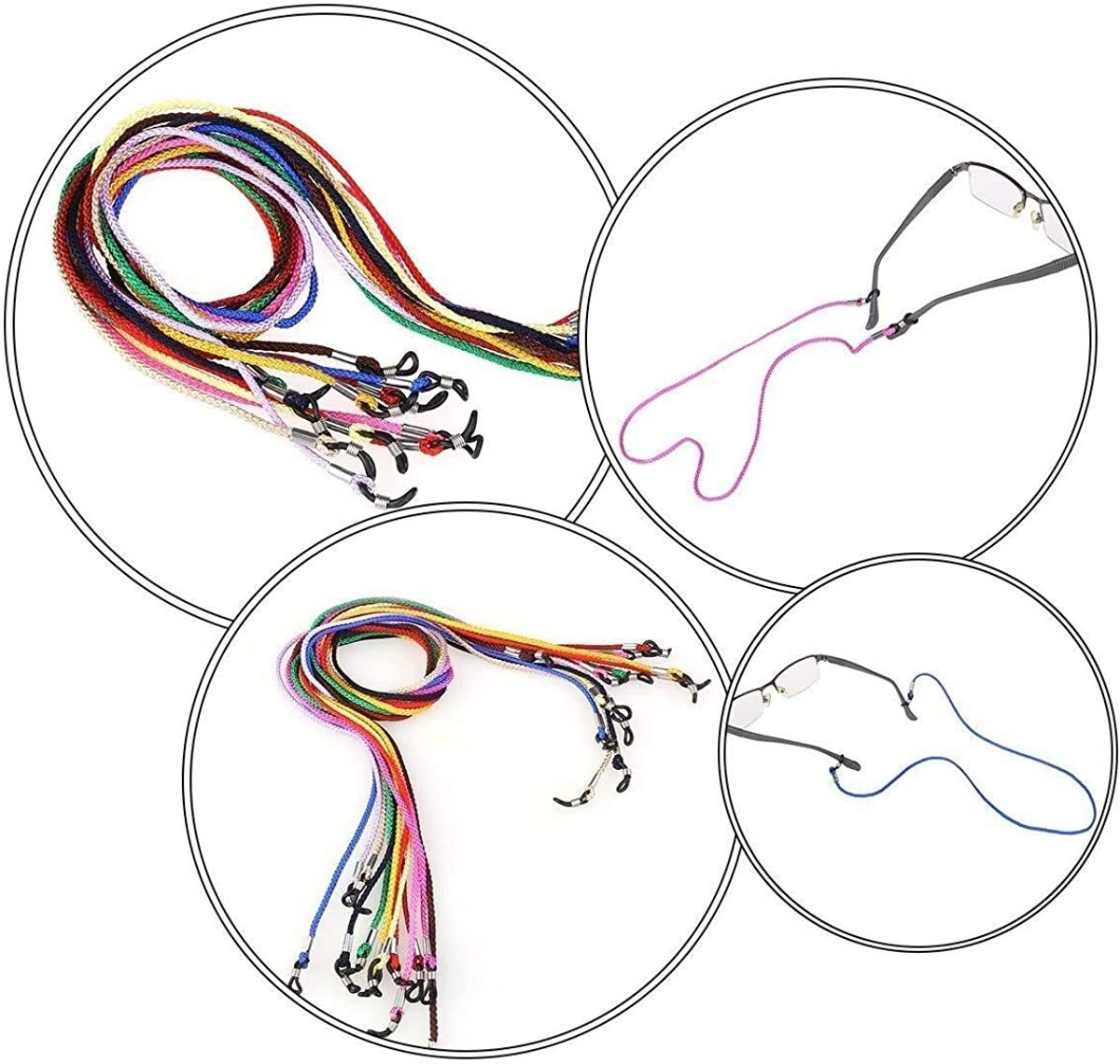 JedBesetzt Brillenband Brillenbänder aus Nylon für Sport und Sonnenbrillen schwimmfähig