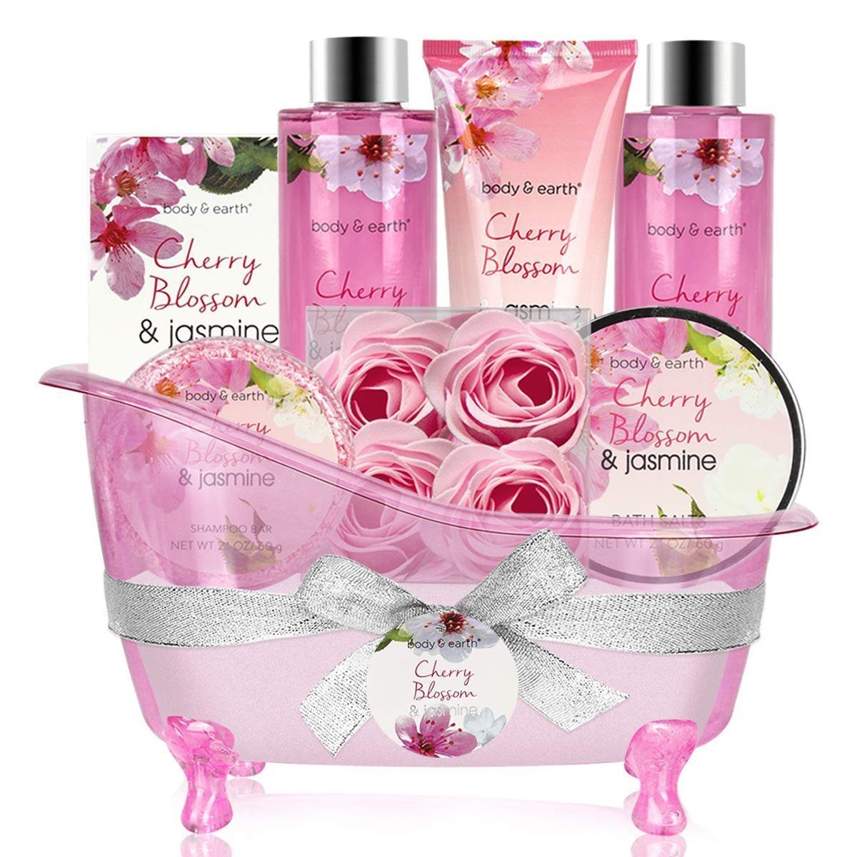Spa luxetique Pflege-Geschenkset Wellness Set für Frauen, 8-tlg., vielseitig verwendbare Spa Bad Geschenkset mit ätherische Öle