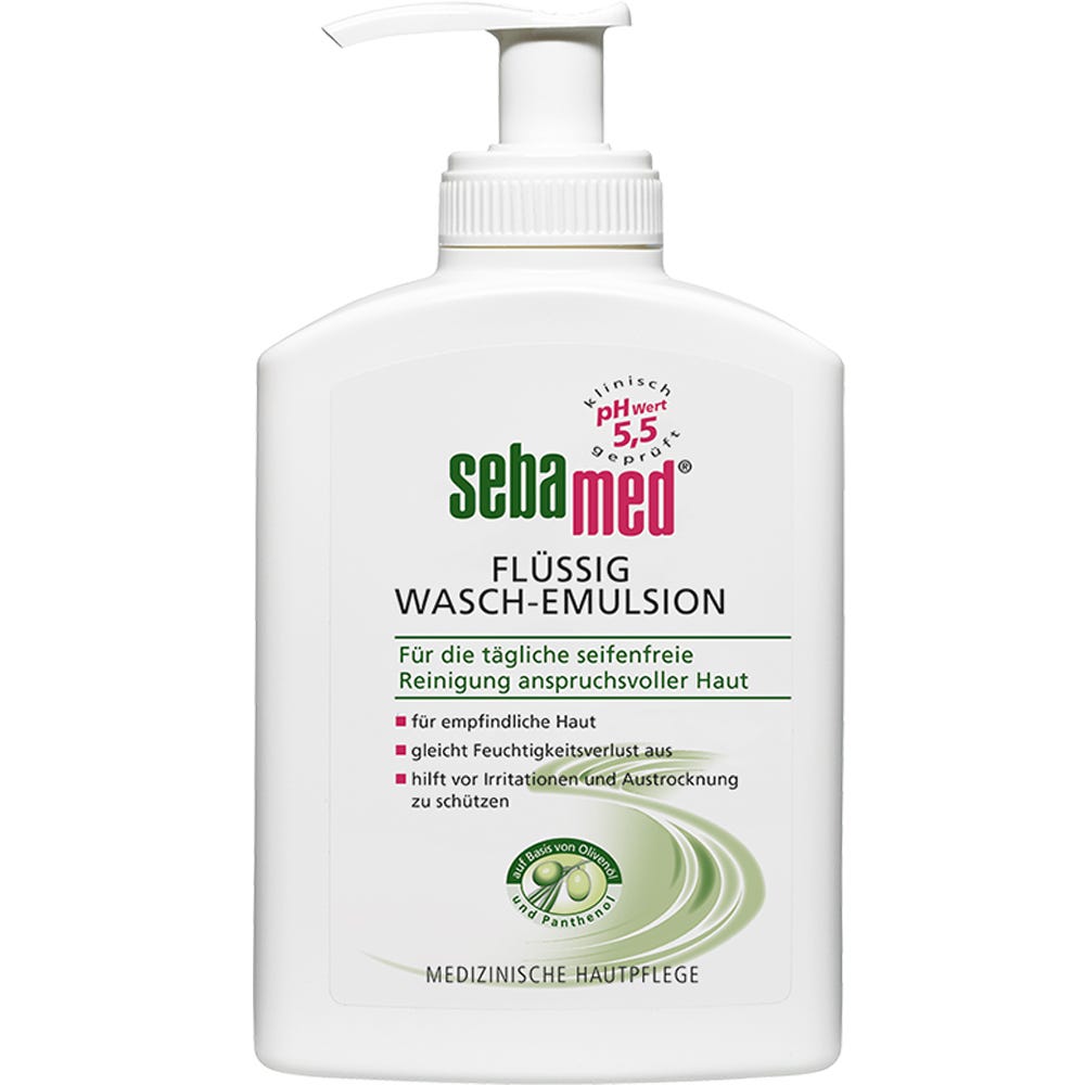 sebamed Flüssig Wasch-Emulsion Olive mit Spender 200 ml