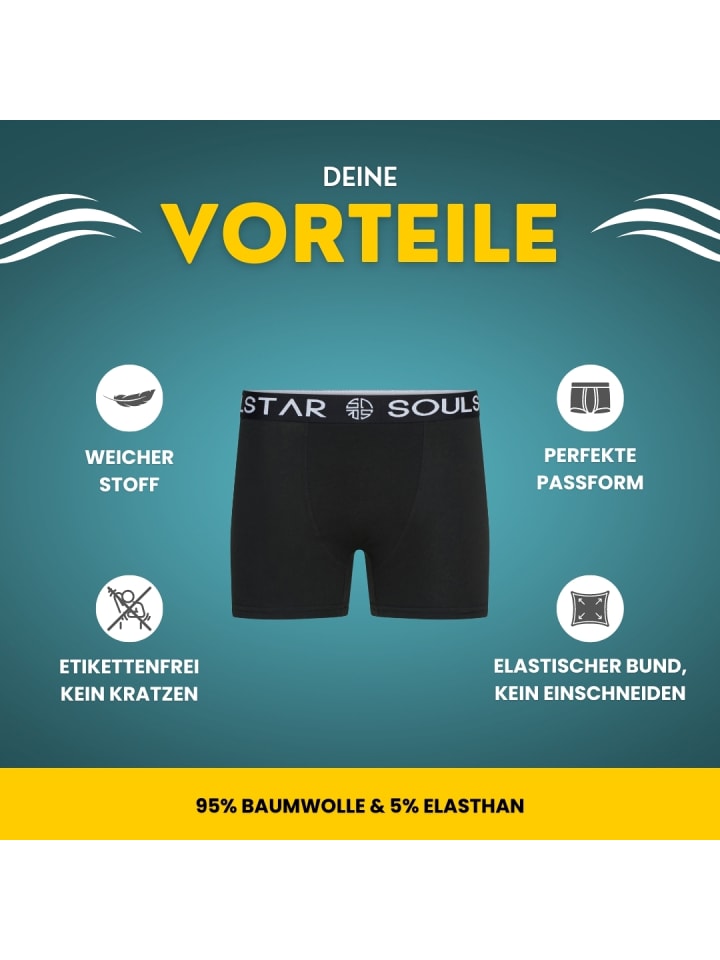 SOULSTAR Boxershorts - MUBOXER5 in Turq_Pink_Lime günstig kaufen