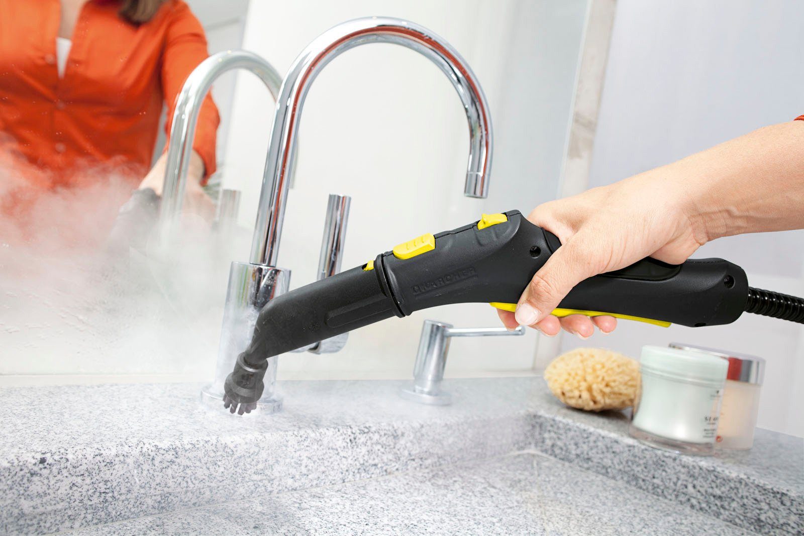 KÄRCHER Dampfreiniger SC 5 EasyFix, 2200 W, VapoHydro-Funktion, mit Bodenreinigungsset EasyFix