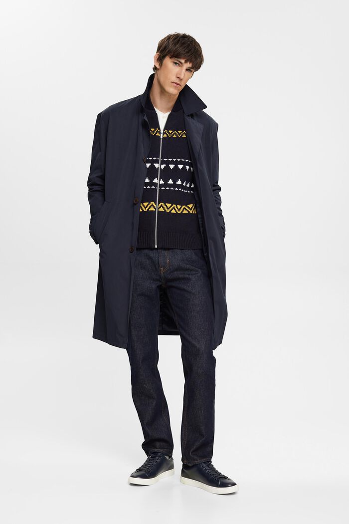 Zipper-Cardigan in Jacquardstrick