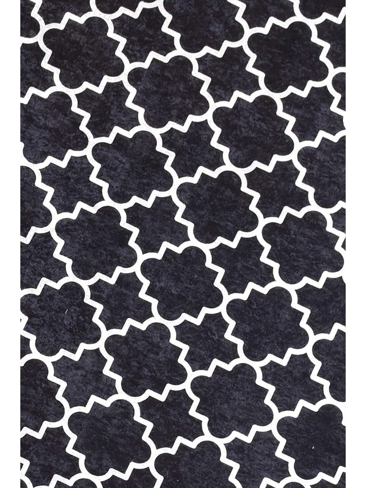 Mioli Kurzflor-Teppich in Schwarz/ Weiß günstig kaufen