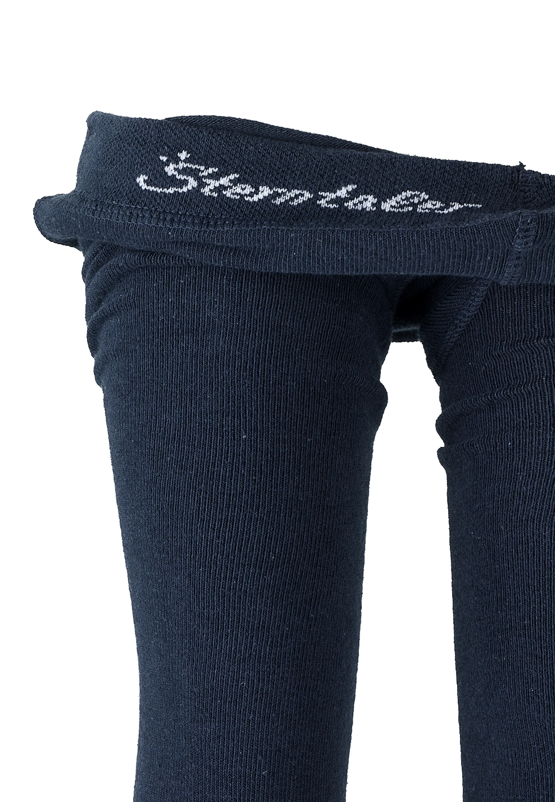 Leggings uni in Marine oder Anthrazit Melange