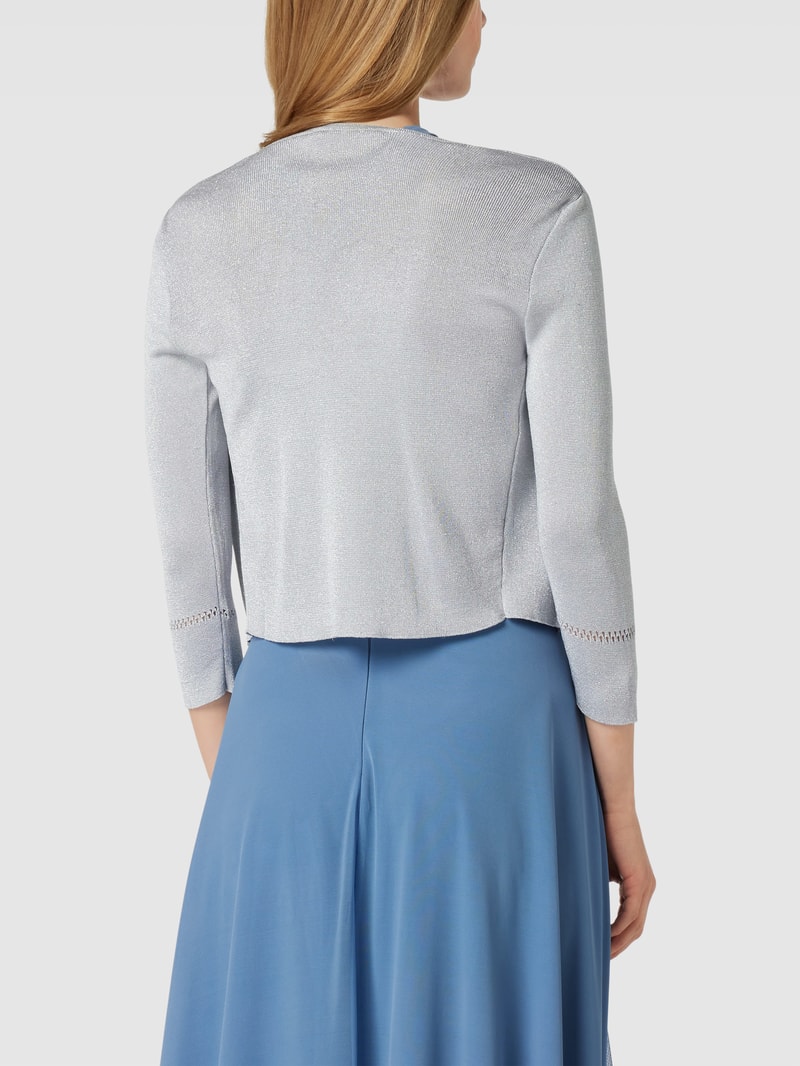 Cocktailjacke mit Effektgarn in silber