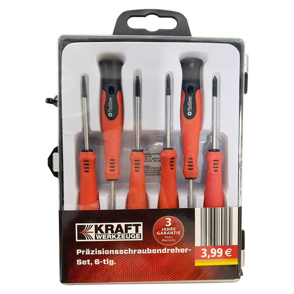 Kraft Werkzeuge Präzisionsschraubendreher - 6tlg.