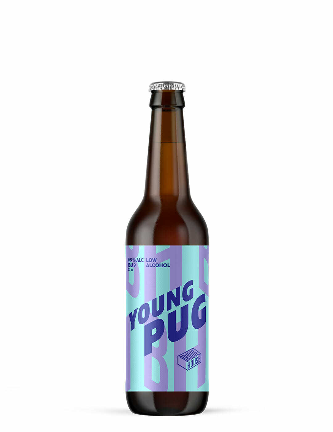 Brique House : Young Pug IPA sans alcool - Gueule de joie 0.5° |  33 cl