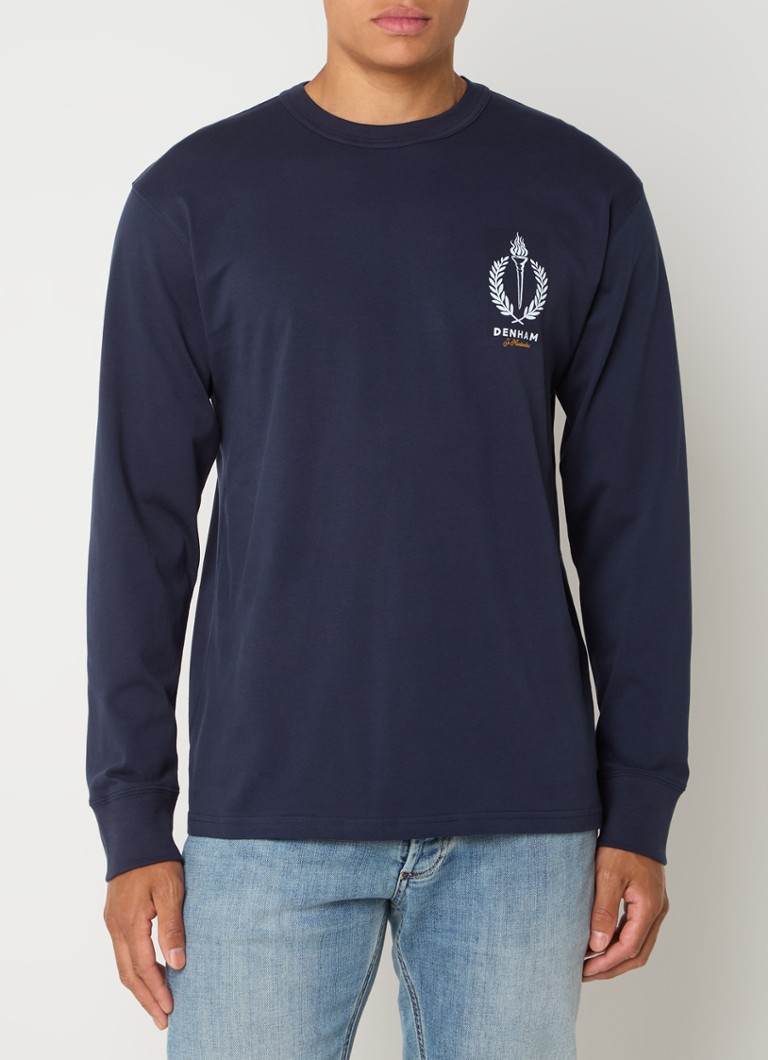 Denham Laurell long sleeve with logo and back print