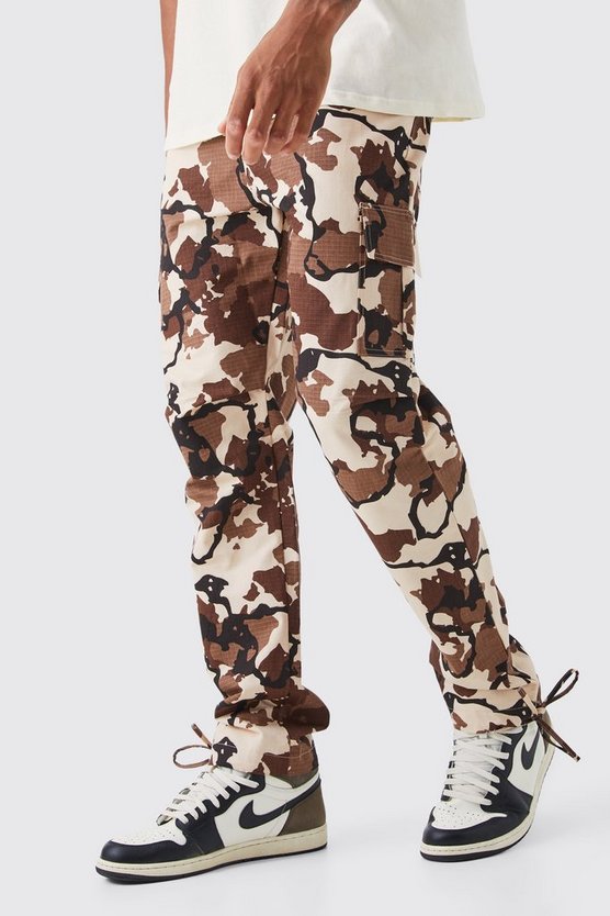 Tall Ripstop Camouflage Hose mit geradem Bein