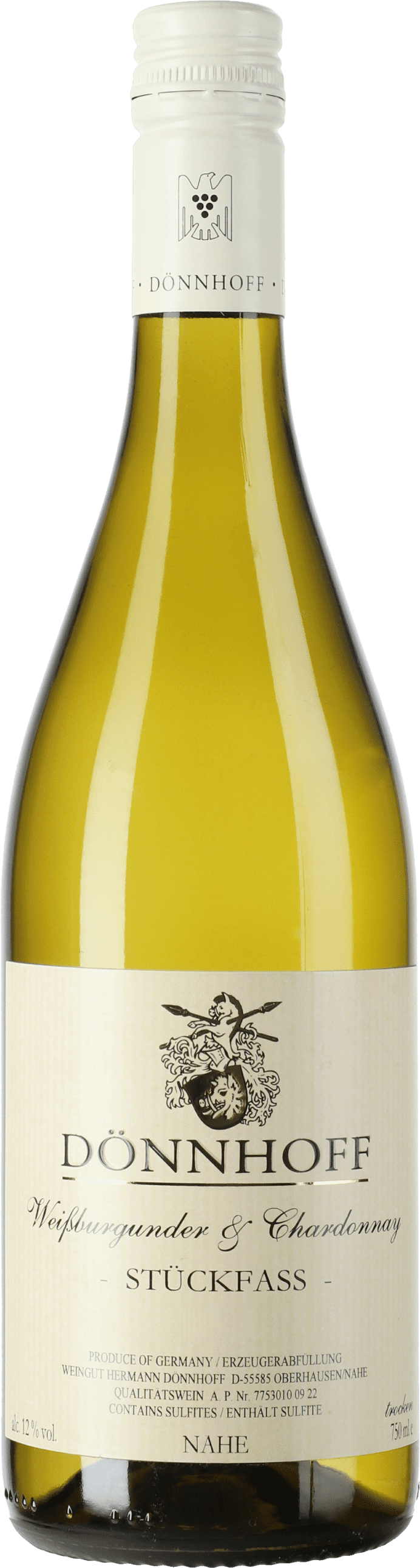 Dönnhoff: Weißburgunder Chardonnay Stückfass 2022