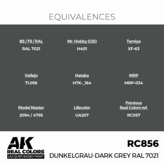 AK - Real Colors - Military - Dunkelgrau-Dark Grey RAL 7021 (17ml)