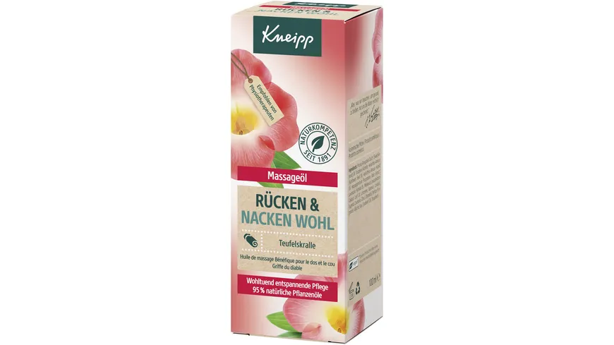 Kneipp Massageöl Rücken & Nacken Wohl 100 ml