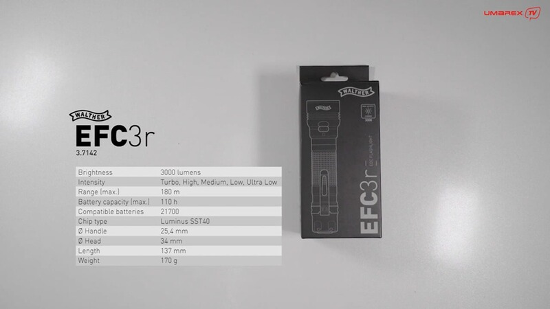 Walther Taschenlampe EFC3r