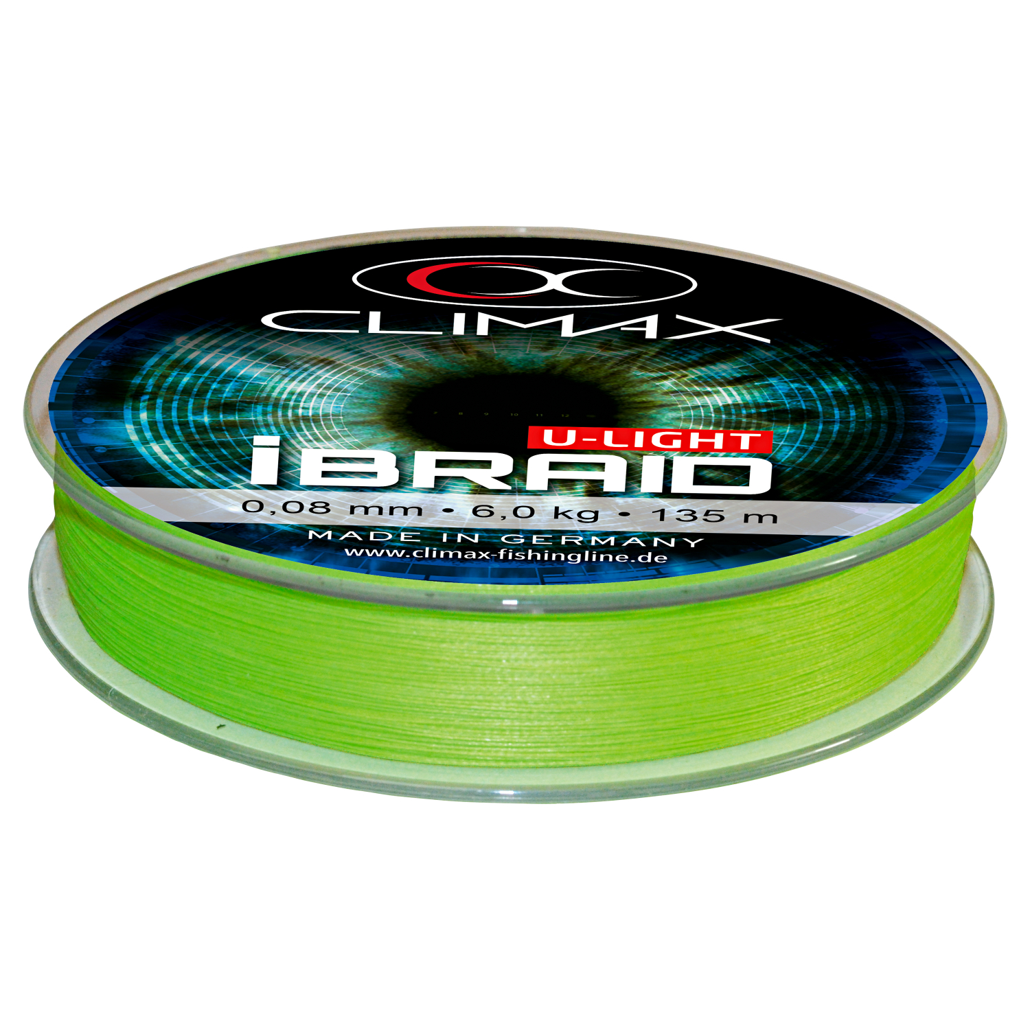 Climax Angelschnur iBraid U-Light (chartreuse, 135 m)