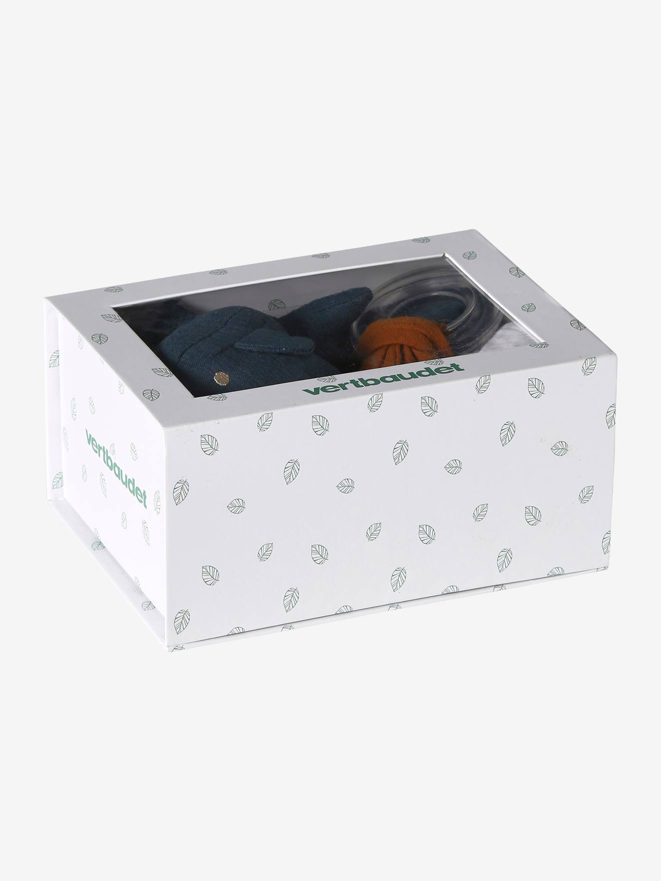 Vertbaudet Baby Geschenk-Set: Wickeltuch, Schmusetuch & Greifling mit Geschenkverpackung - rosa/koala