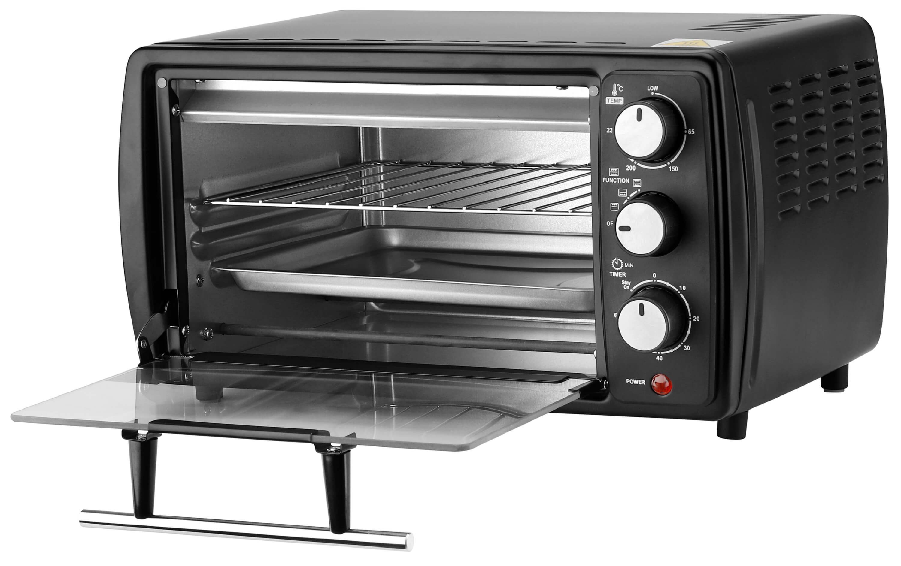 STEINBORG Minibackofen SB-3005s, 13 Liter, Großes Sichtfenster, Hitzebeständiges Gehäuse, 1200 Watt