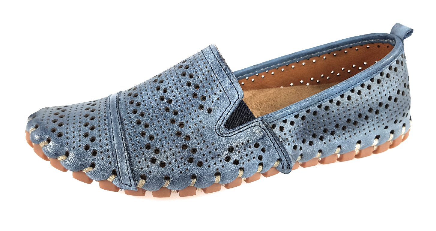 Gemini Anilina Slipper 031180-02-808 Blau 808 jeans
