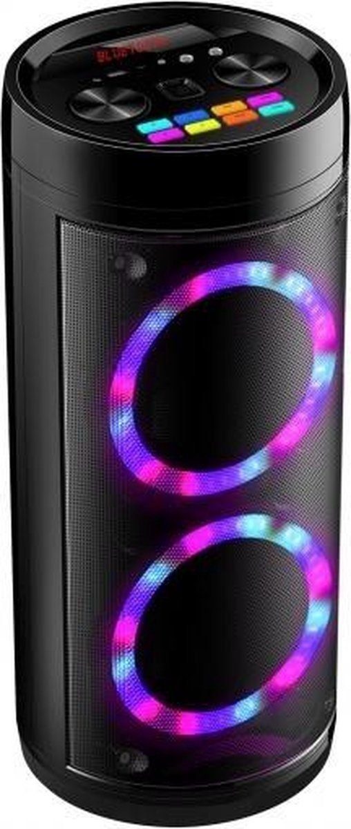 N-GEAR LPG26R Let's Go Party Karaoke LED Disco, Power Bank, Leistung 600W Bluetooth-Lautsprecher
