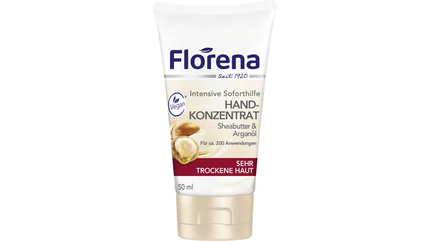 Florena Handcreme Konzentrat Sheabutter & Bio-Arganöl 50 ml
