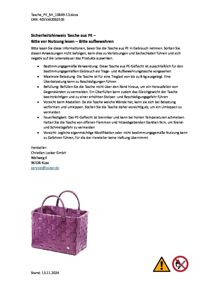 kobolo Einkaufstasche FUCHSIA36XX in Lila günstig kaufen onesize