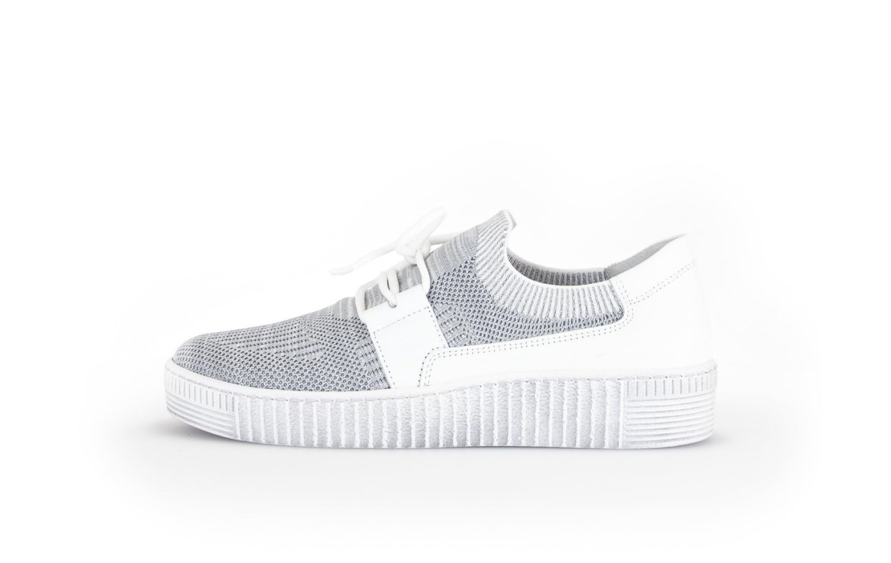 GABOR Freizeit Schnürer silber Gabor Fashion Sneaker low 43.335.49 silb