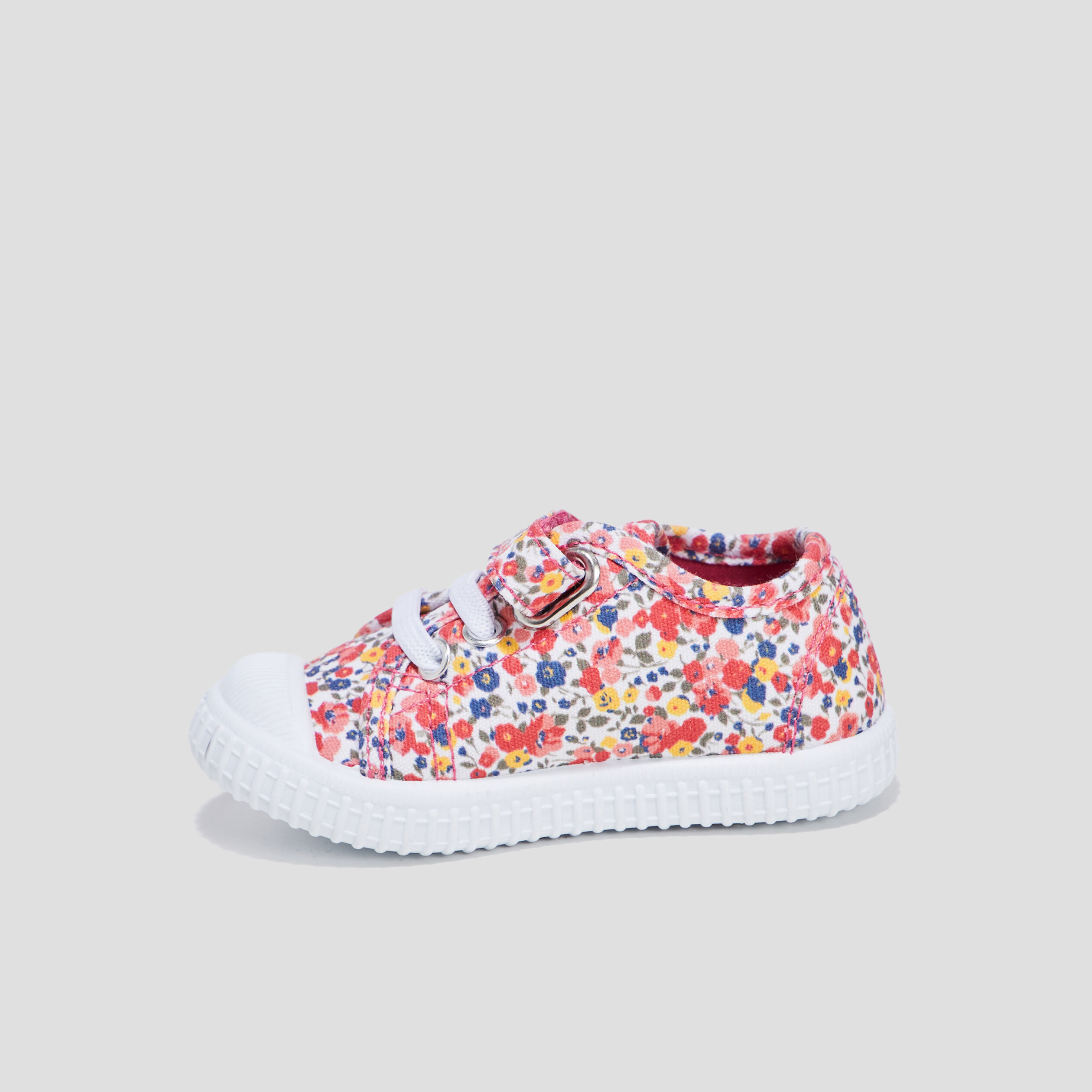 Tennis en toile à scratchs multicolore bébé fille | La Halle