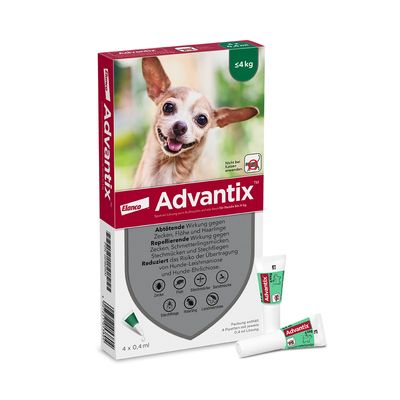 Advantix® 40 Spot-on für Hunde, bis 4 kg
