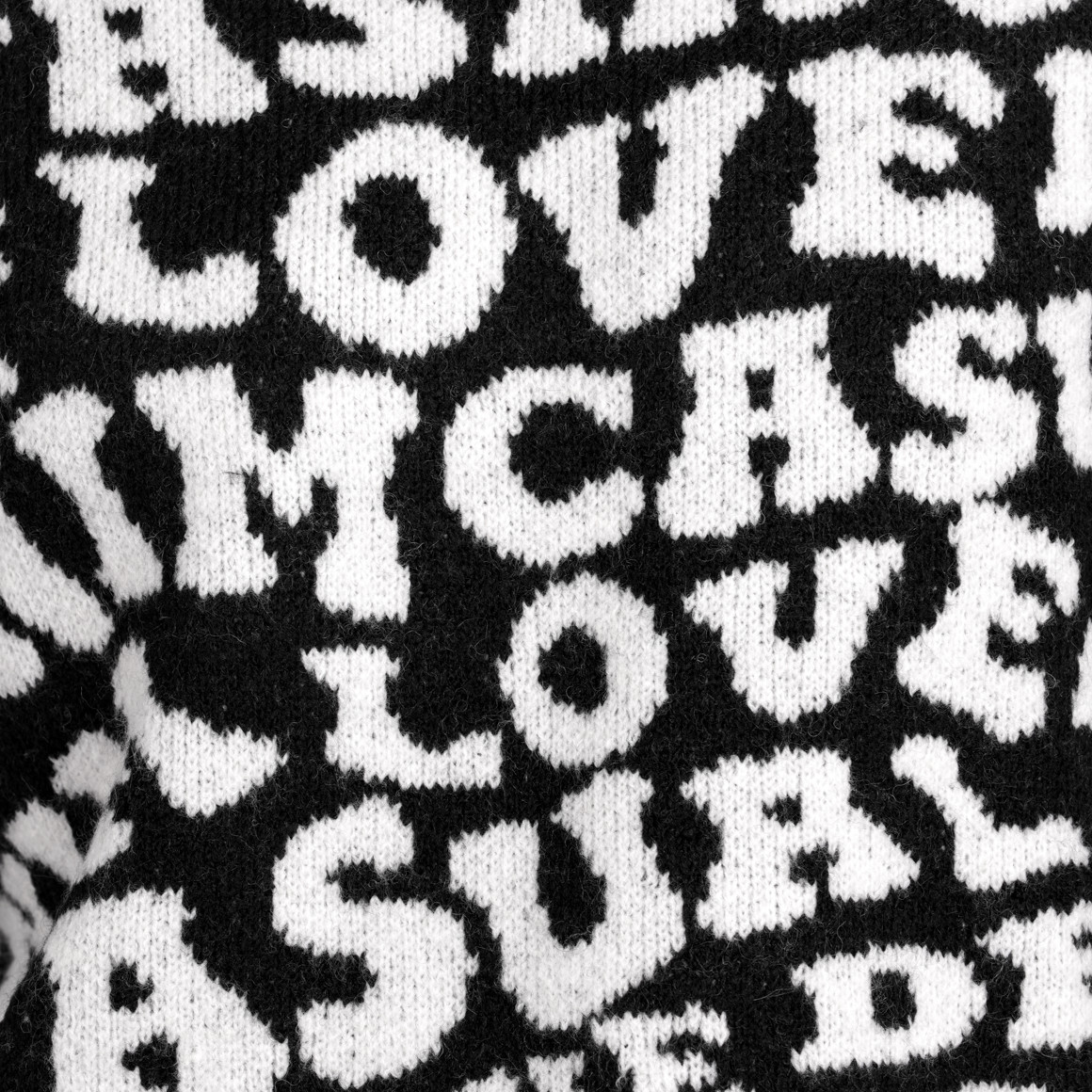 Damen Strickpullover mit Schriftzügen