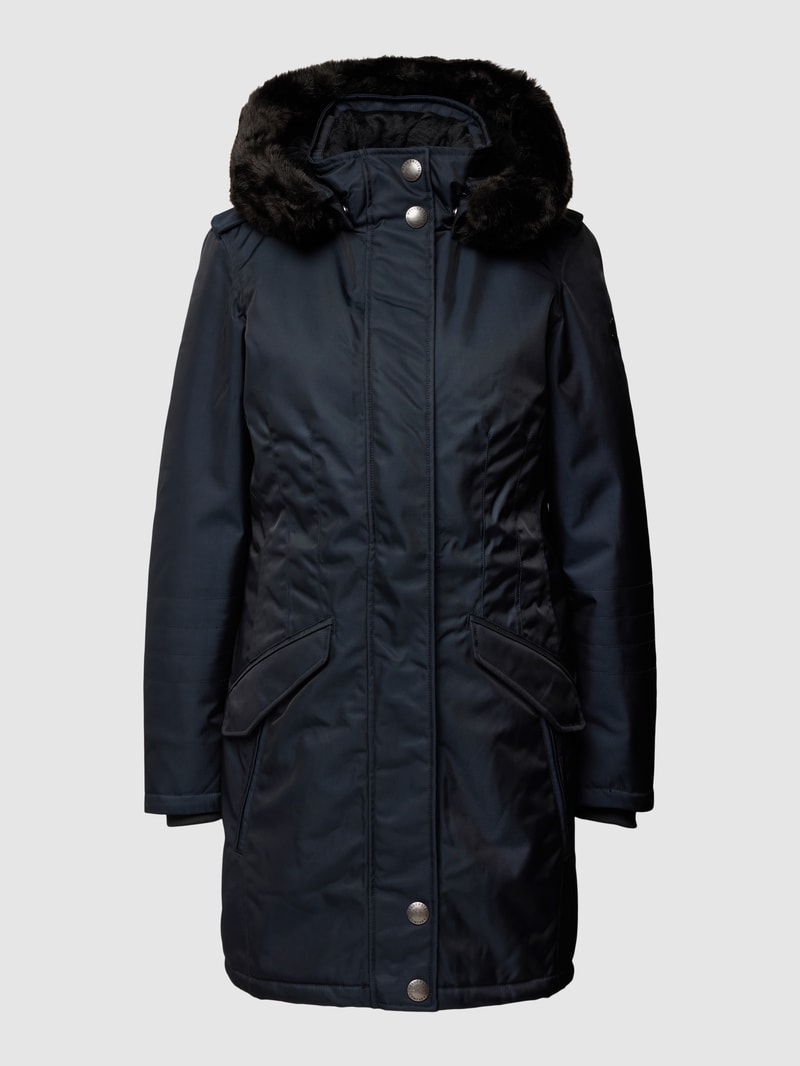 Funktionsjacke mit Label-Applikation Modell 'Delicy' in marineblau