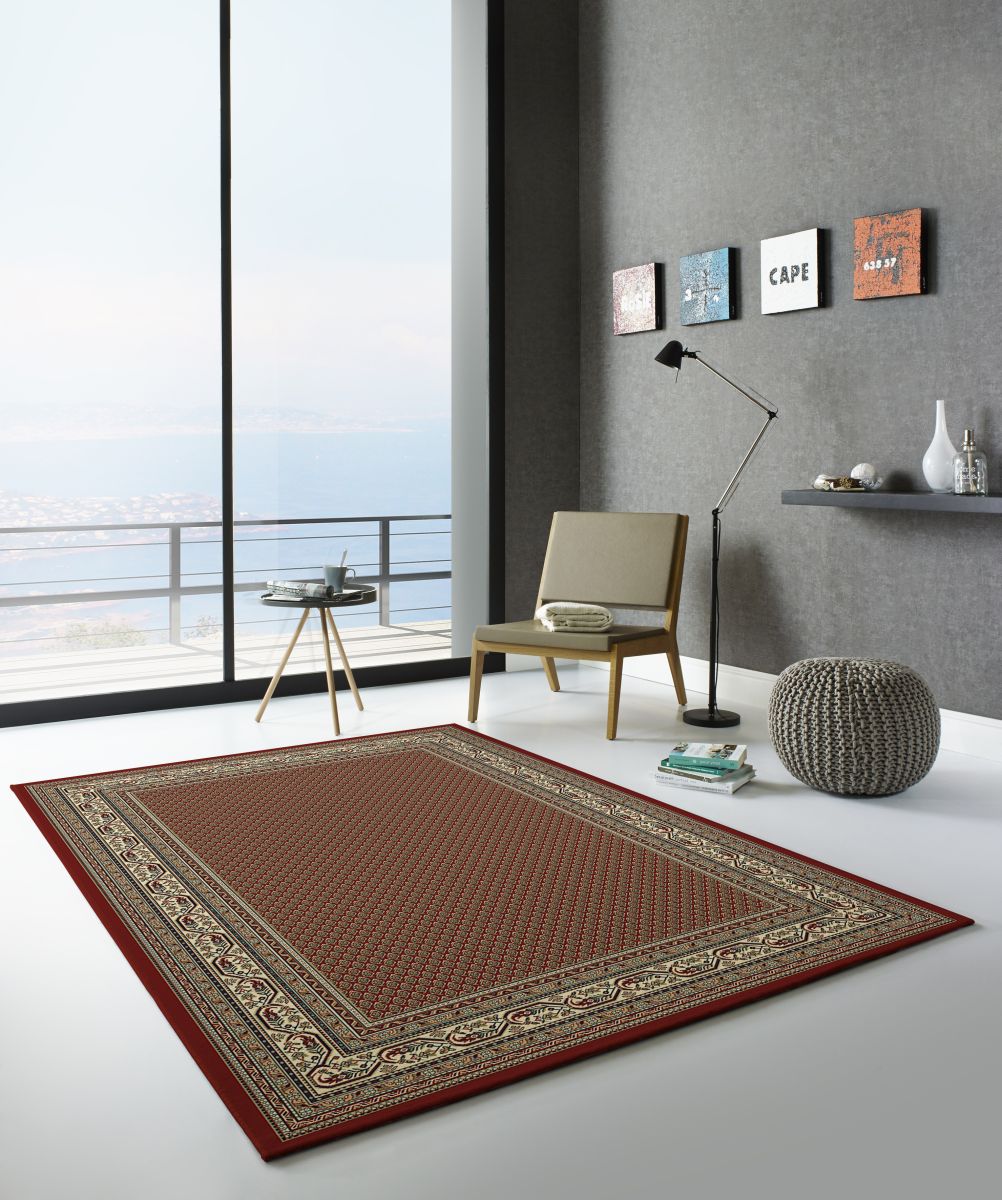 Webteppich Kashmar Bordüre Rot 60 x 115 cm