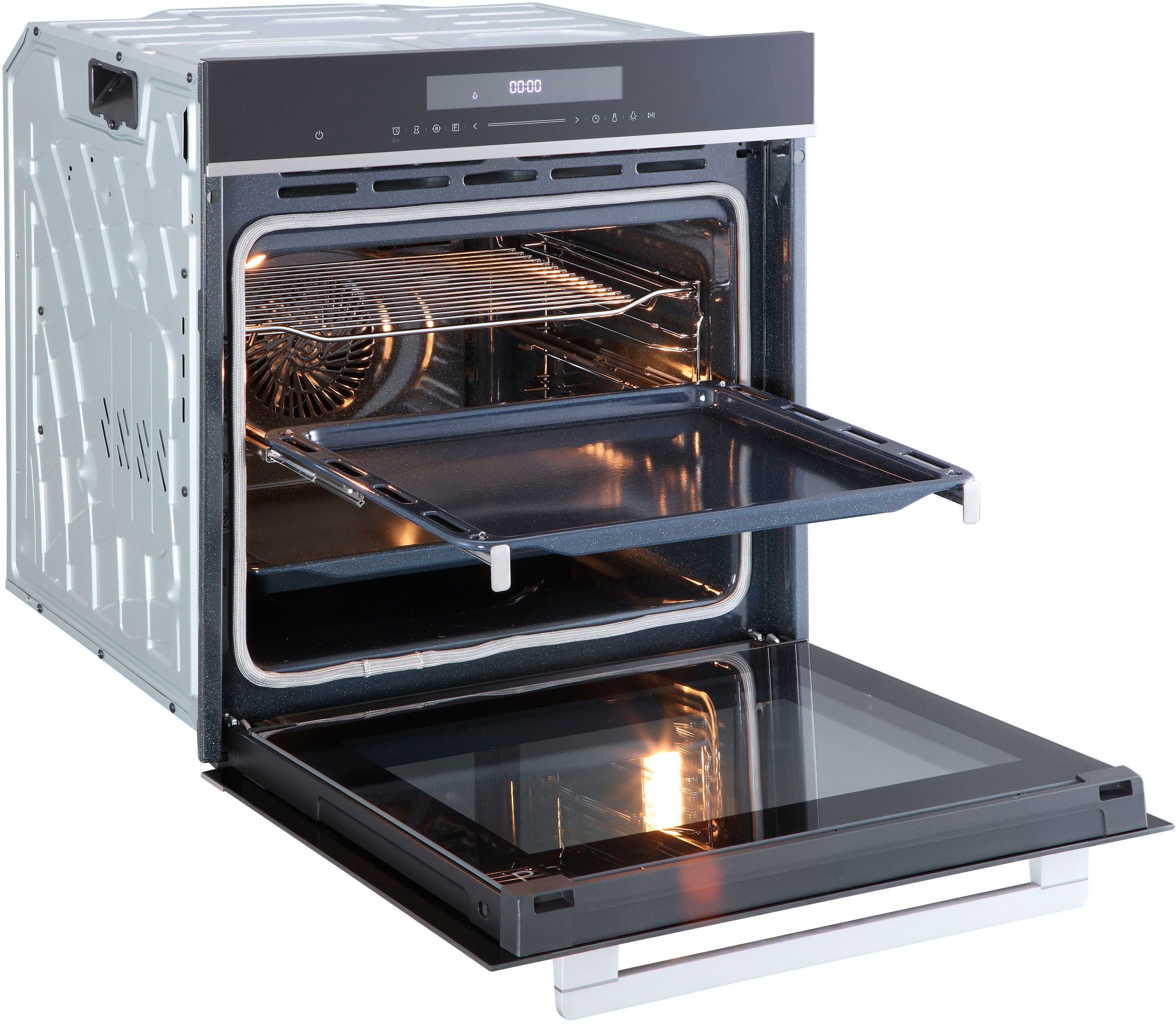 Hanseatic Einbaubackofen HBO7213PA1, Pyrolyse-Selbstreinigung