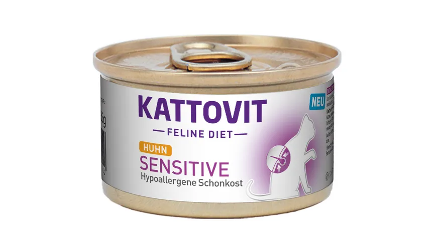 Kattovit Katzennassfutter Feline Diet Sensitive mit Huhn 85 g