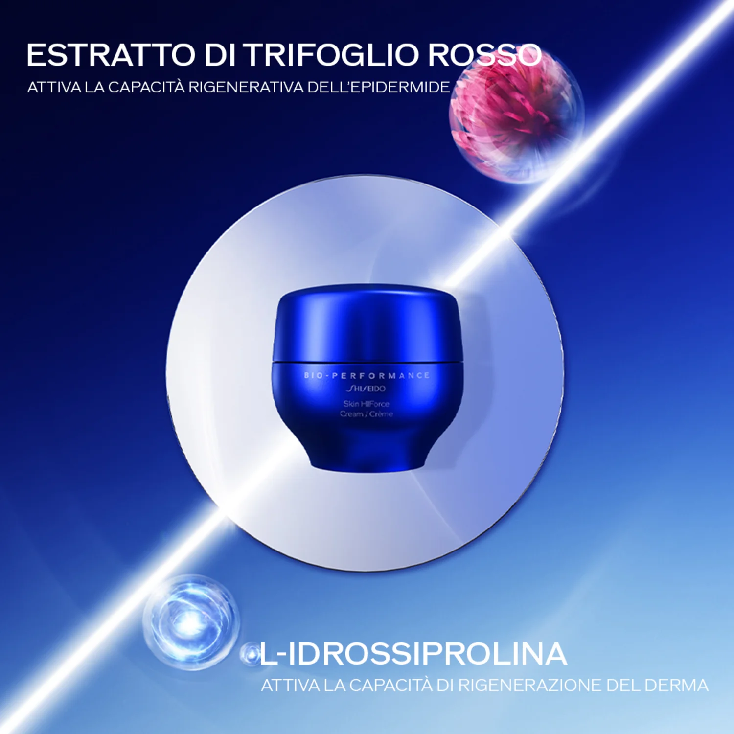 Cremă Bio-Performance Skin HIForce - tratament facial cu efect global 24 de ore, tratament facial antirid 24 de ore, tratament regenerant
