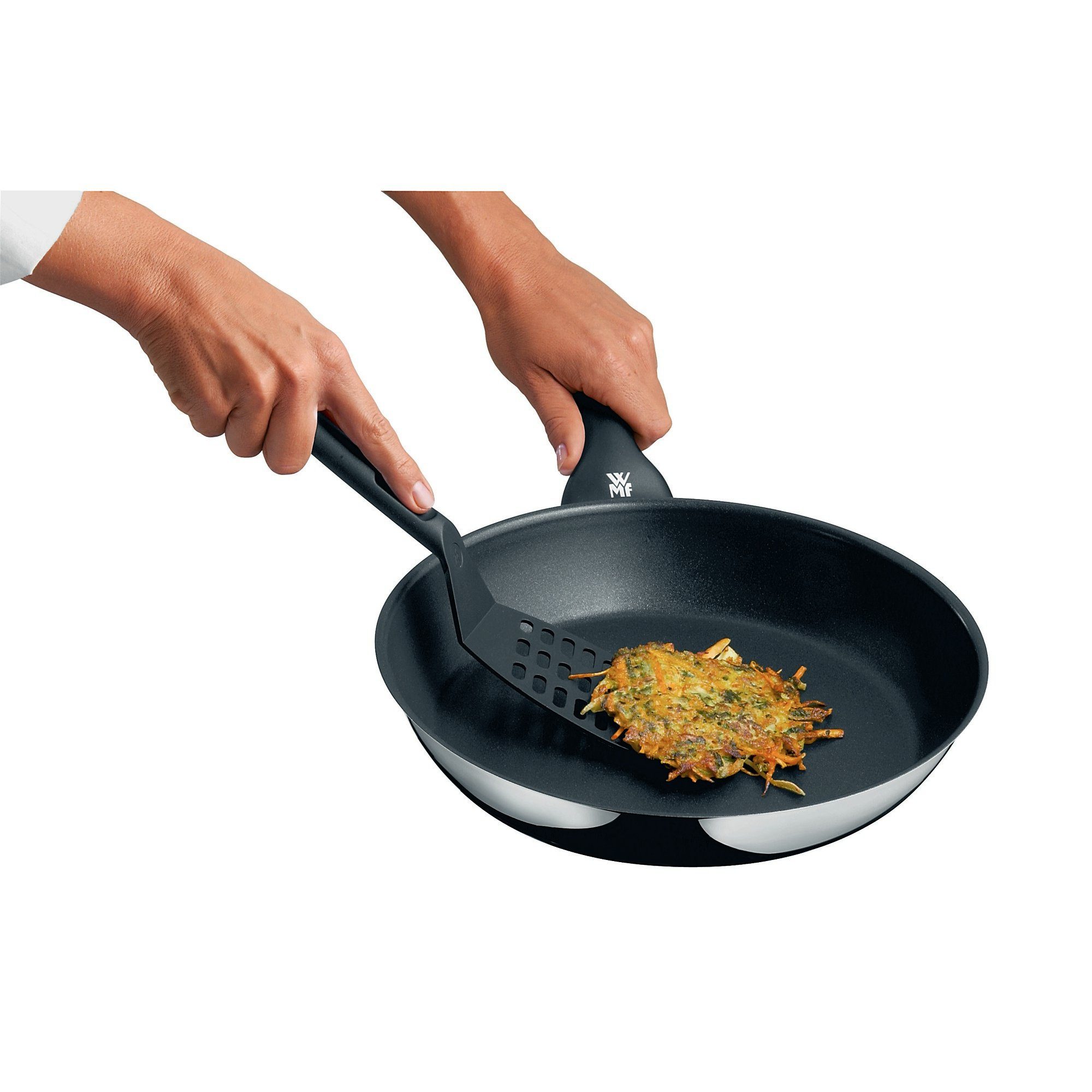WMF Pfannenwender, Wender mit Ablage-Knick und Aussparungen, spülmaschinengeeignet